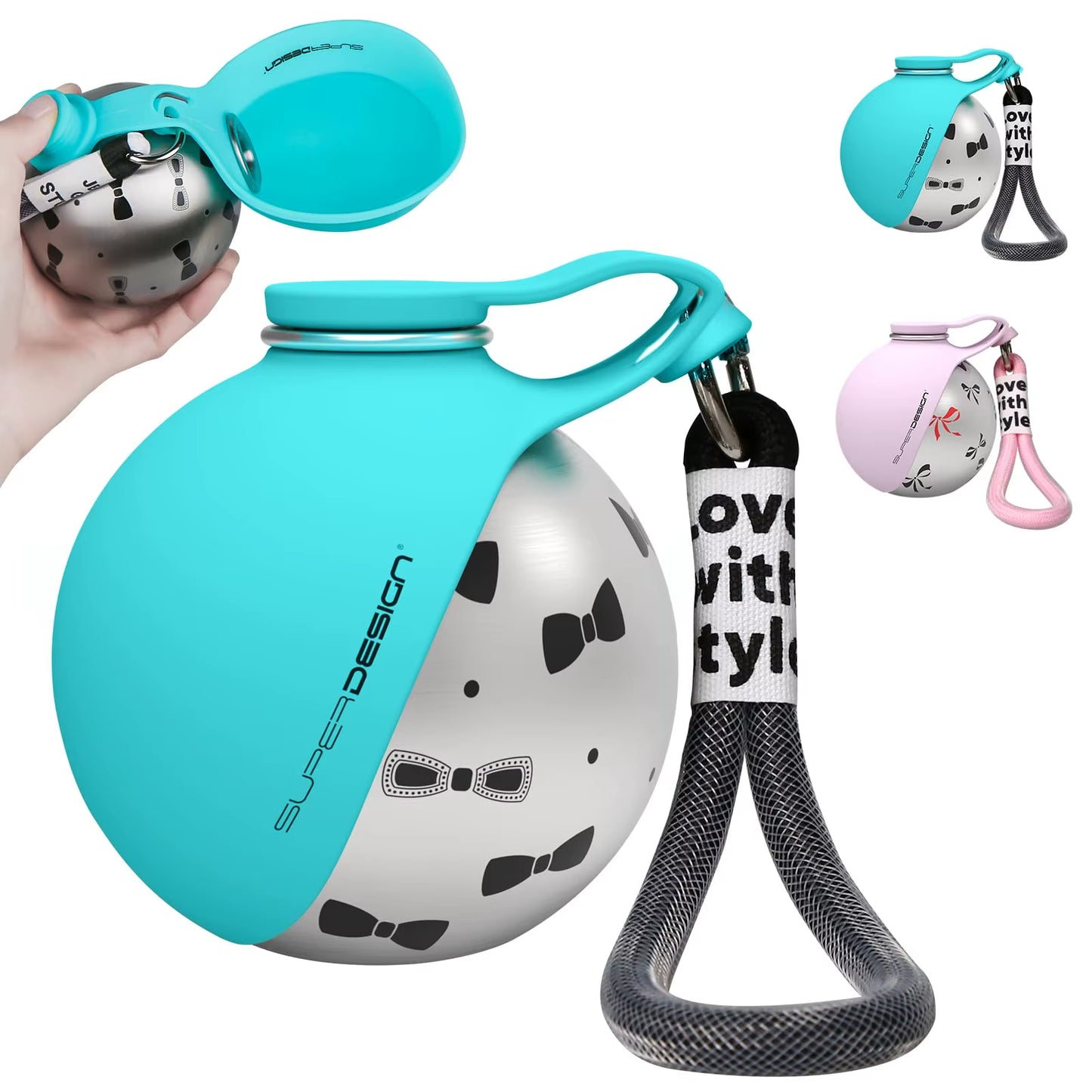 Stay Hydrated on the Go: The Ultimate 2-In-1 Portable Dog Water Bottle for Small Dogs - Leak-Proof & Compact Stainless Steel Design